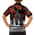 New Zealand ANZAC Day Family Matching Off Shoulder Maxi Dress and Hawaiian Shirt Poppy With Polynesian Pattern LT01 - Polynesian Pride