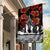 New Zealand ANZAC Day Garden Flag Poppy With Polynesian Pattern LT01 House Flag Black - Polynesian Pride