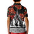 New Zealand ANZAC Day Kid Polo Shirt Poppy With Polynesian Pattern LT01 - Polynesian Pride