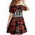 New Zealand ANZAC Day Kid Short Sleeve Dress Poppy With Polynesian Pattern LT01 - Polynesian Pride