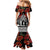 New Zealand ANZAC Day Mermaid Dress Poppy With Polynesian Pattern LT01 - Polynesian Pride