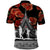 New Zealand ANZAC Day Polo Shirt Poppy With Polynesian Pattern LT01 - Polynesian Pride