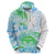 Kia Ora Maori New Zealand Pastel Hoodie Sun Ta Moko Aqua Green Version LT01 - Polynesian Pride