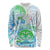 Kia Ora Maori New Zealand Pastel Long Sleeve Shirt Sun Ta Moko Aqua Green Version LT01 Unisex Aqua - Polynesian Pride