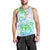 Kia Ora Maori New Zealand Pastel Men Tank Top Sun Ta Moko Aqua Green Version LT01 - Polynesian Pride