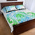 Kia Ora Maori New Zealand Pastel Quilt Bed Set Sun Ta Moko Aqua Green Version LT01 - Polynesian Pride