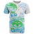 Kia Ora Maori New Zealand Pastel T Shirt Sun Ta Moko Aqua Green Version LT01 Aqua - Polynesian Pride