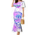 Kia Ora Maori New Zealand Pastel Family Matching Mermaid Dress and Hawaiian Shirt Sun Ta Moko Lilac Version LT01 Mom's Dress Purple - Polynesian Pride