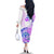 Kia Ora Maori New Zealand Pastel Family Matching Off Shoulder Long Sleeve Dress and Hawaiian Shirt Sun Ta Moko Lilac Version LT01 - Polynesian Pride