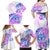 Kia Ora Maori New Zealand Pastel Family Matching Off Shoulder Maxi Dress and Hawaiian Shirt Sun Ta Moko Lilac Version LT01 - Polynesian Pride