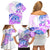 Kia Ora Maori New Zealand Pastel Family Matching Off Shoulder Short Dress and Hawaiian Shirt Sun Ta Moko Lilac Version LT01 - Polynesian Pride