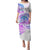 Kia Ora Maori New Zealand Pastel Family Matching Puletasi Dress and Hawaiian Shirt Sun Ta Moko Lilac Version LT01 Mom's Dress Purple - Polynesian Pride