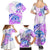 Kia Ora Maori New Zealand Pastel Family Matching Summer Maxi Dress and Hawaiian Shirt Sun Ta Moko Lilac Version LT01 - Polynesian Pride