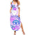 Kia Ora Maori New Zealand Pastel Family Matching Summer Maxi Dress and Hawaiian Shirt Sun Ta Moko Lilac Version LT01 Mom's Dress Purple - Polynesian Pride