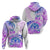 Kia Ora Maori New Zealand Pastel Hoodie Sun Ta Moko Lilac Version LT01 - Polynesian Pride