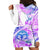 Kia Ora Maori New Zealand Pastel Hoodie Dress Sun Ta Moko Lilac Version LT01 - Polynesian Pride