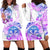 Kia Ora Maori New Zealand Pastel Hoodie Dress Sun Ta Moko Lilac Version LT01 - Polynesian Pride