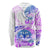 Kia Ora Maori New Zealand Pastel Long Sleeve Shirt Sun Ta Moko Lilac Version LT01 - Polynesian Pride