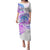 Kia Ora Maori New Zealand Pastel Puletasi Sun Ta Moko Lilac Version LT01 Long Dress Purple - Polynesian Pride