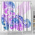 Kia Ora Maori New Zealand Pastel Shower Curtain Sun Ta Moko Lilac Version LT01 - Polynesian Pride