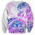 Kia Ora Maori New Zealand Pastel Sweatshirt Sun Ta Moko Lilac Version LT01 - Polynesian Pride