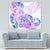 Kia Ora Maori New Zealand Pastel Tapestry Sun Ta Moko Lilac Version LT01 - Polynesian Pride