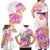 Kia Ora Maori New Zealand Pastel Family Matching Off Shoulder Maxi Dress and Hawaiian Shirt Sun Ta Moko Sunset Version LT01 - Polynesian Pride