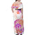 Kia Ora Maori New Zealand Pastel Family Matching Off Shoulder Maxi Dress and Hawaiian Shirt Sun Ta Moko Sunset Version LT01 - Polynesian Pride