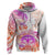 Kia Ora Maori New Zealand Pastel Hoodie Sun Ta Moko Sunset Version LT01 Pullover Hoodie Orange - Polynesian Pride