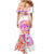 Kia Ora Maori New Zealand Pastel Mermaid Dress Sun Ta Moko Sunset Version LT01 - Polynesian Pride