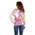 Kia Ora Maori New Zealand Pastel Off Shoulder Sweater Sun Ta Moko Sunset Version LT01 - Polynesian Pride