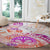 Kia Ora Maori New Zealand Pastel Round Carpet Sun Ta Moko Sunset Version LT01 - Polynesian Pride