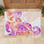 Kia Ora Maori New Zealand Pastel Rubber Doormat Sun Ta Moko Sunset Version LT01 - Polynesian Pride