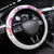 Kia Ora Maori New Zealand Pastel Steering Wheel Cover Sun Ta Moko Sunset Version LT01 Universal Fit Orange - Polynesian Pride