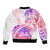 Kia Ora Maori New Zealand Pastel Bomber Jacket Sun Ta Moko Sweet Version LT01 - Polynesian Pride