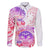 Kia Ora Maori New Zealand Pastel Family Matching Off Shoulder Long Sleeve Dress and Hawaiian Shirt Sun Ta Moko Sweet Version LT01 Dad's Shirt - Long Sleeve Pink - Polynesian Pride