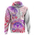 Kia Ora Maori New Zealand Pastel Hoodie Sun Ta Moko Sweet Version LT01 Pullover Hoodie Pink - Polynesian Pride