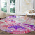 Kia Ora Maori New Zealand Pastel Round Carpet Sun Ta Moko Sweet Version LT01 - Polynesian Pride