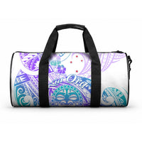 Kia Ora Maori New Zealand Pastel Duffle Bag Sun Ta Moko Violet Version LT01 One size Purple - Polynesian Pride