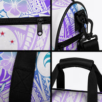 Kia Ora Maori New Zealand Pastel Duffle Bag Sun Ta Moko Violet Version LT01 - Polynesian Pride
