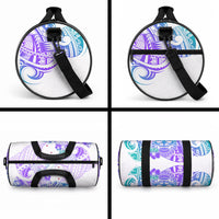 Kia Ora Maori New Zealand Pastel Duffle Bag Sun Ta Moko Violet Version LT01 - Polynesian Pride