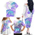 Kia Ora Maori New Zealand Pastel Family Matching Off Shoulder Long Sleeve Dress and Hawaiian Shirt Sun Ta Moko Violet Version LT01 - Polynesian Pride