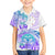 Kia Ora Maori New Zealand Pastel Family Matching Off Shoulder Short Dress and Hawaiian Shirt Sun Ta Moko Violet Version LT01 Son's Shirt Purple - Polynesian Pride