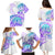 Kia Ora Maori New Zealand Pastel Family Matching Puletasi Dress and Hawaiian Shirt Sun Ta Moko Violet Version LT01 - Polynesian Pride