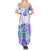 Kia Ora Maori New Zealand Pastel Family Matching Summer Maxi Dress and Hawaiian Shirt Sun Ta Moko Violet Version LT01 - Polynesian Pride