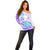 Kia Ora Maori New Zealand Pastel Off Shoulder Sweater Sun Ta Moko Violet Version LT01 - Polynesian Pride