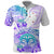 Kia Ora Maori New Zealand Pastel Polo Shirt Sun Ta Moko Violet Version LT01 Purple - Polynesian Pride