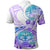 Kia Ora Maori New Zealand Pastel Polo Shirt Sun Ta Moko Violet Version LT01 - Polynesian Pride