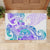 Kia Ora Maori New Zealand Pastel Rubber Doormat Sun Ta Moko Violet Version LT01 - Polynesian Pride