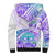 Kia Ora Maori New Zealand Pastel Sherpa Hoodie Sun Ta Moko Violet Version LT01 - Polynesian Pride